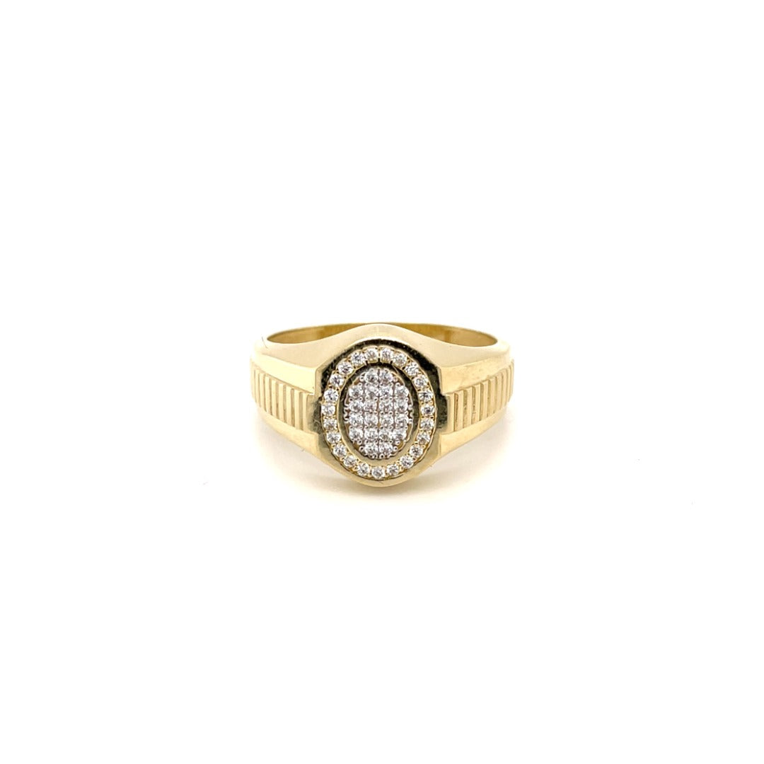 10K Ovoid Men’s Ring