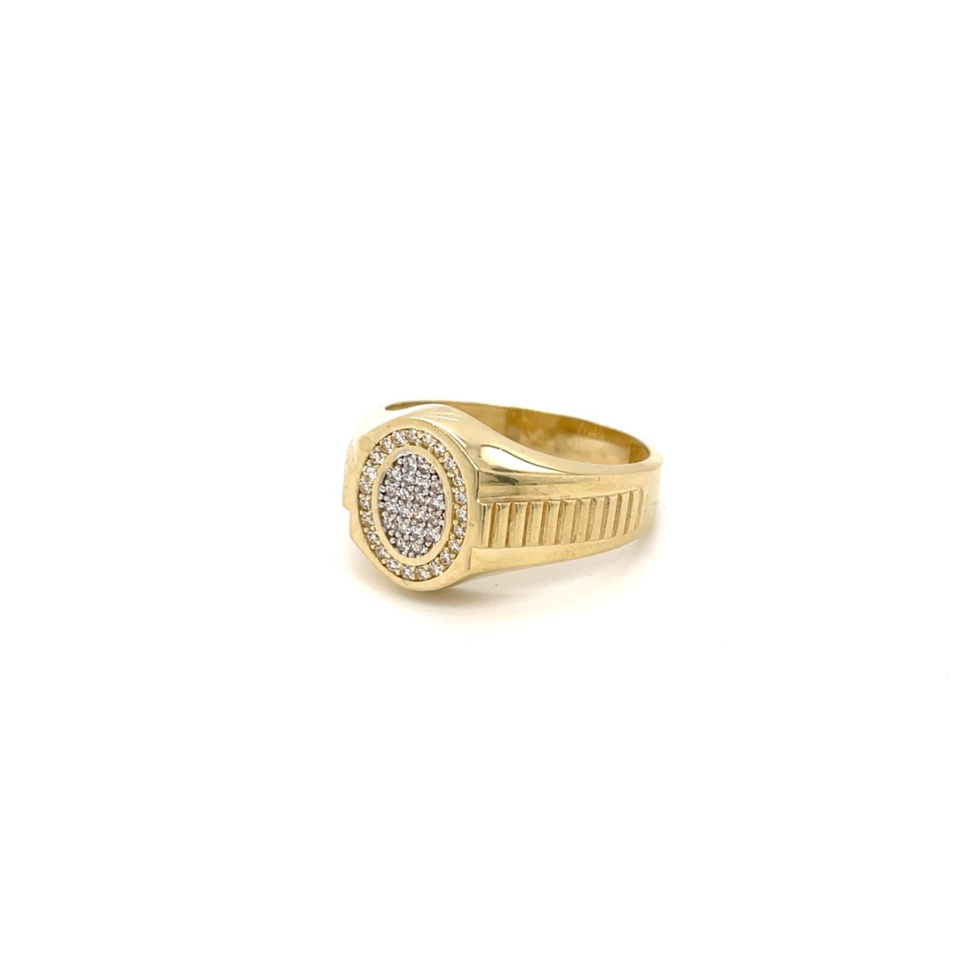 10K Ovoid Men’s Ring