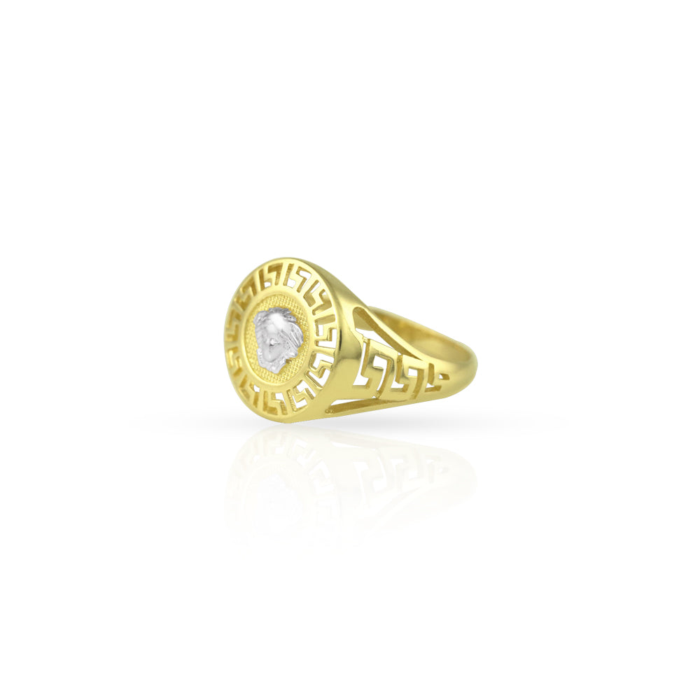 10KT Medusa Lace Men’s Ring