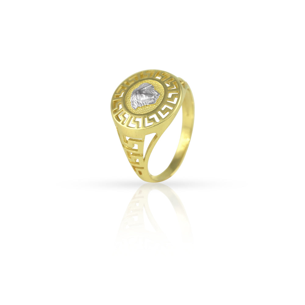 10KT Medusa Lace Men’s Ring
