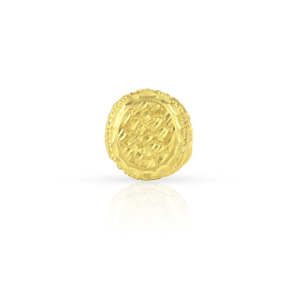 10KT Round Nugget Men’s Ring