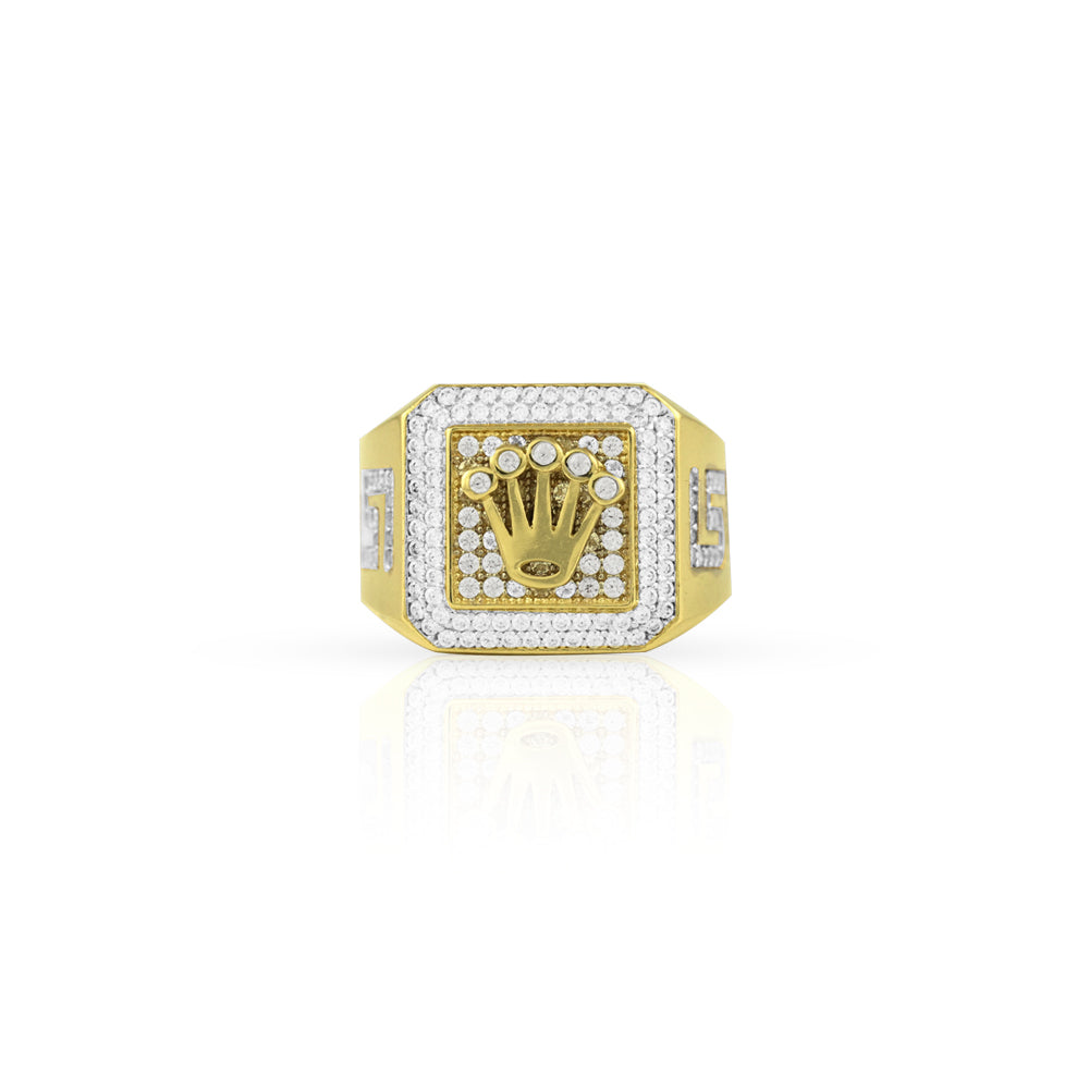 10KT Square Crown Men’s Ring