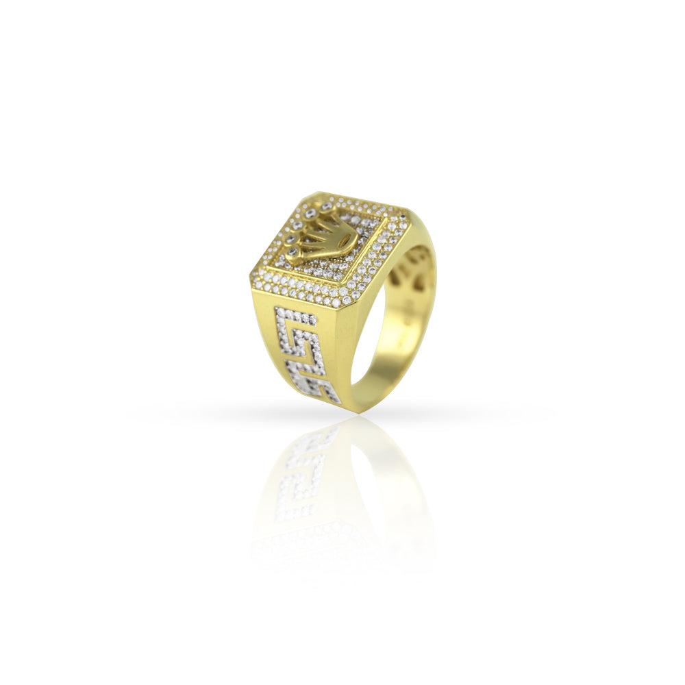 10KT Square Crown Men’s Ring