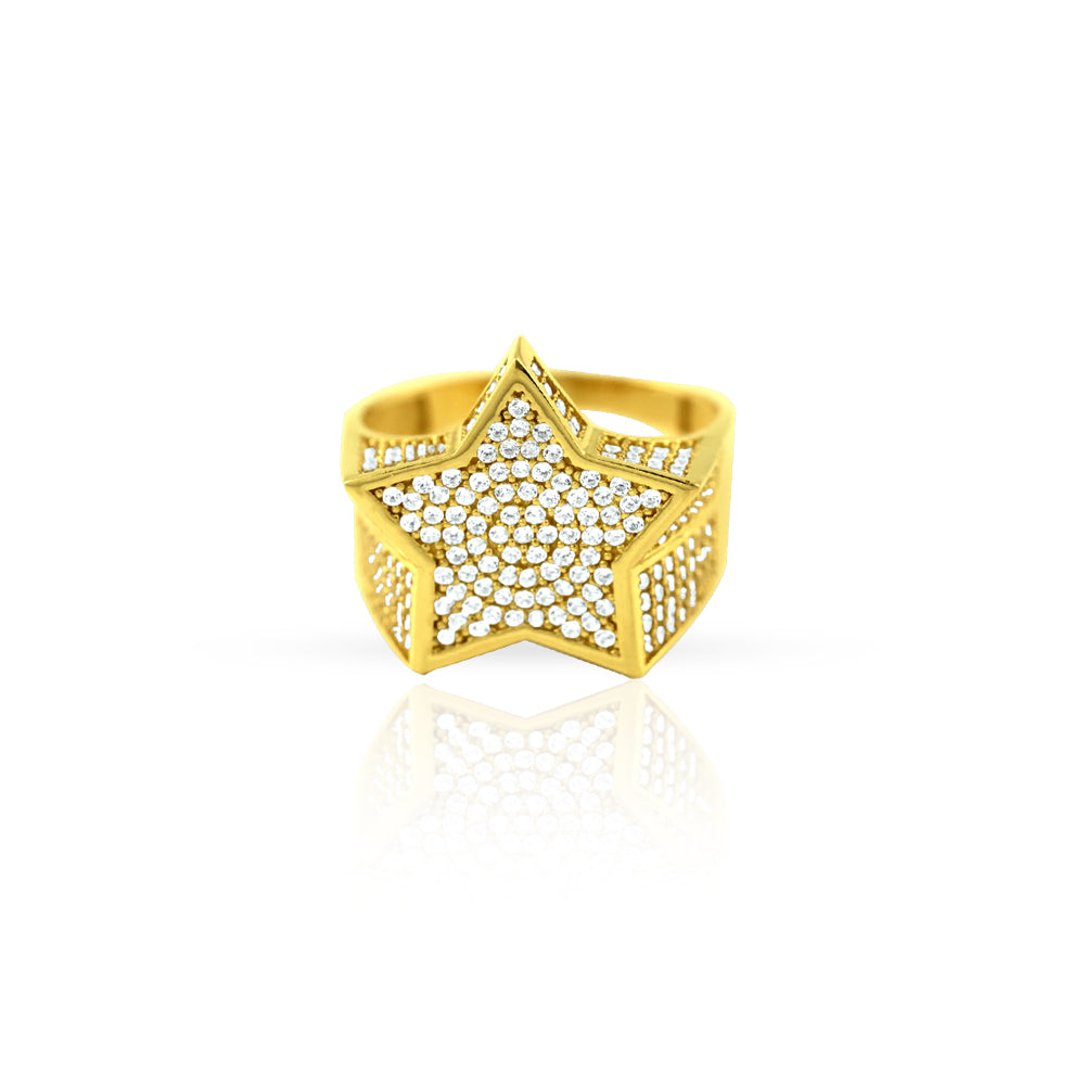 10KT Star Men’s Ring