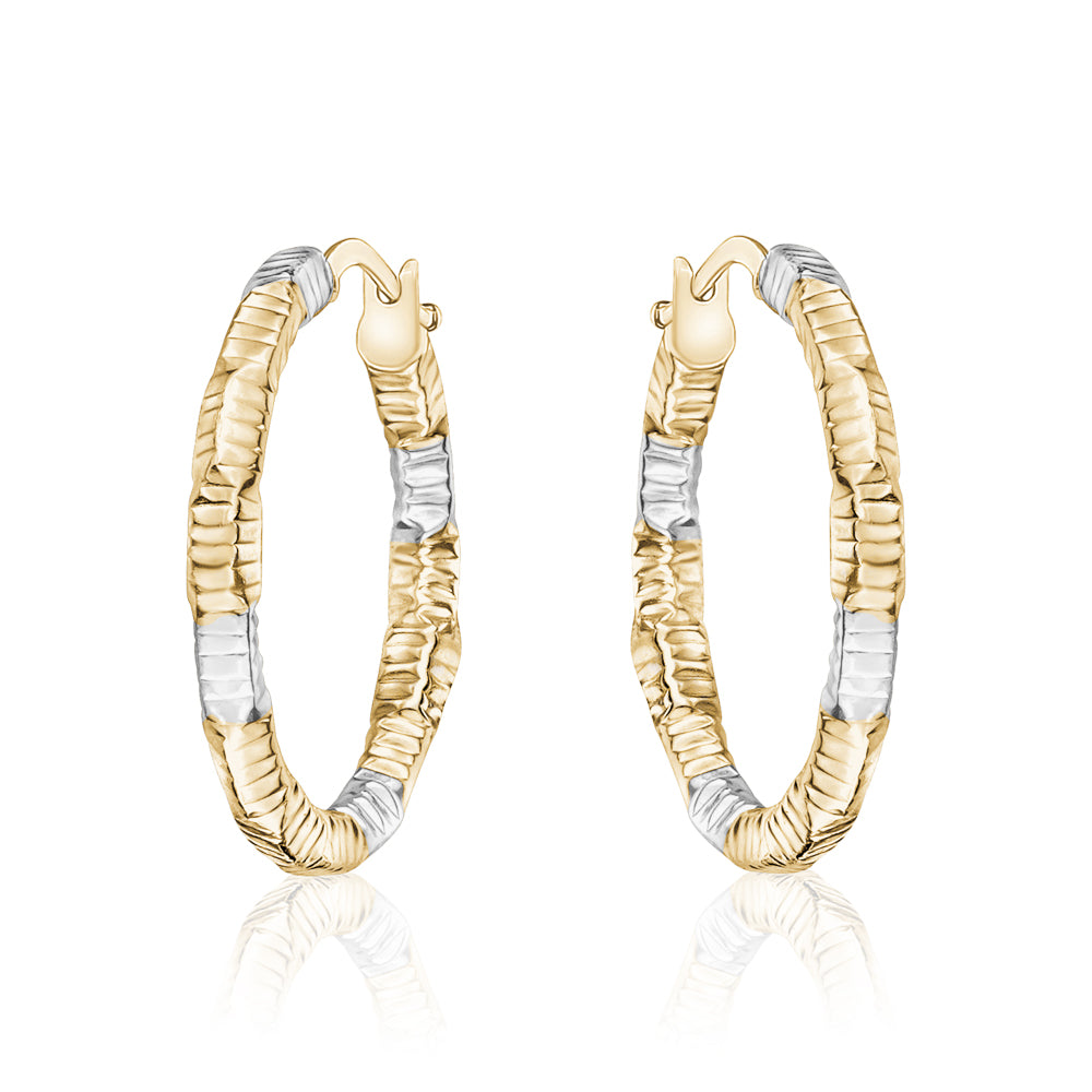10KT Beverly Hoop Earrings