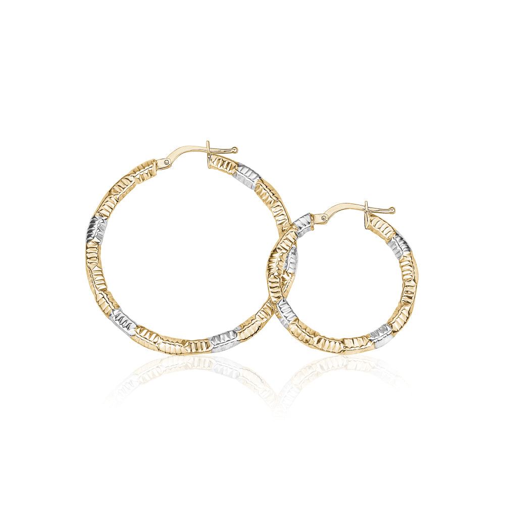 10KT Beverly Hoop Earrings