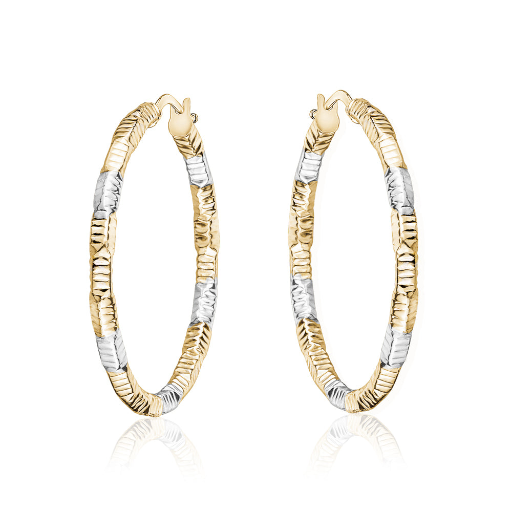 10KT Beverly Hoop Earrings