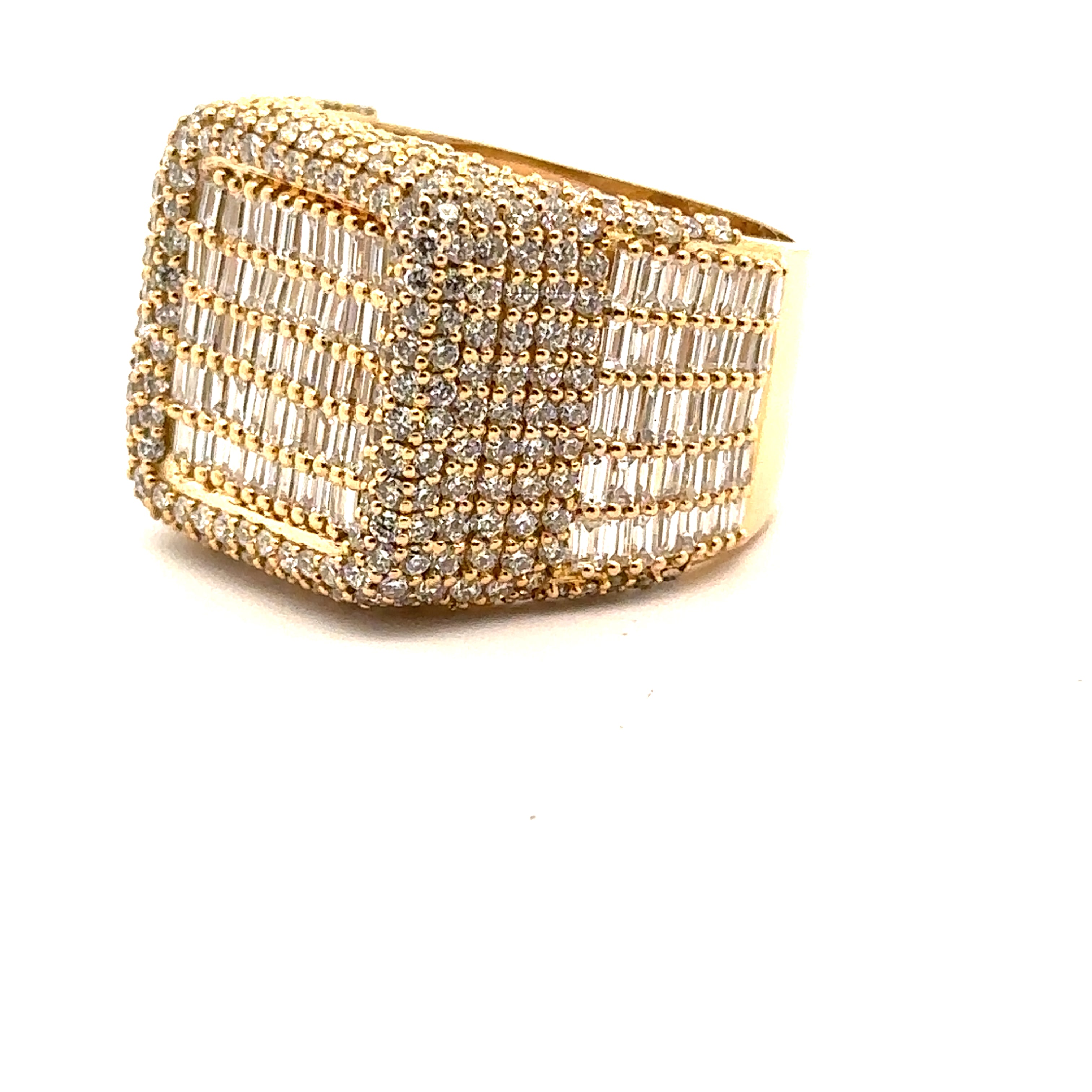 10KT 5.26CTW Men's Aventus Lab Diamond Ring