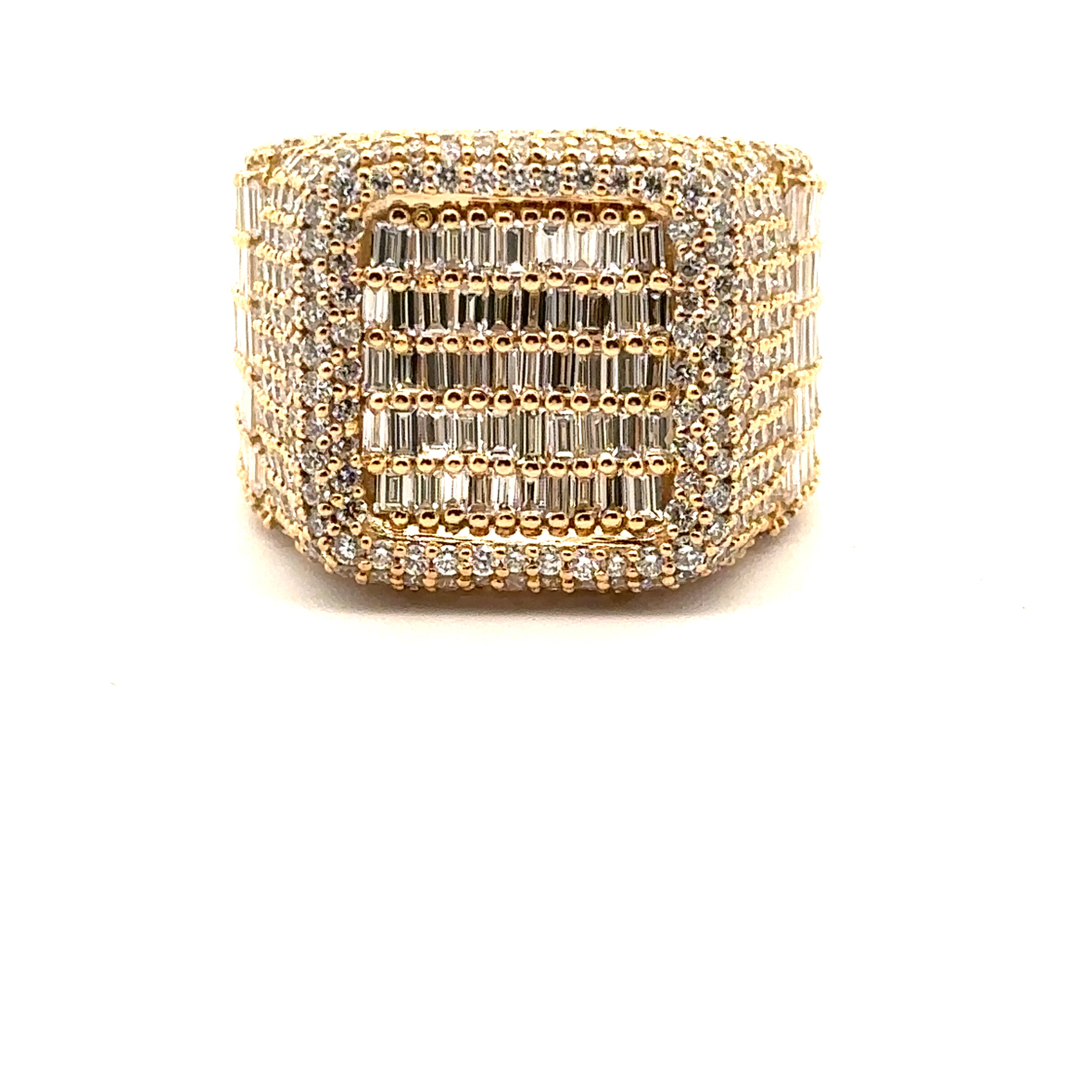 10KT 5.26CTW Men's Aventus Lab Diamond Ring