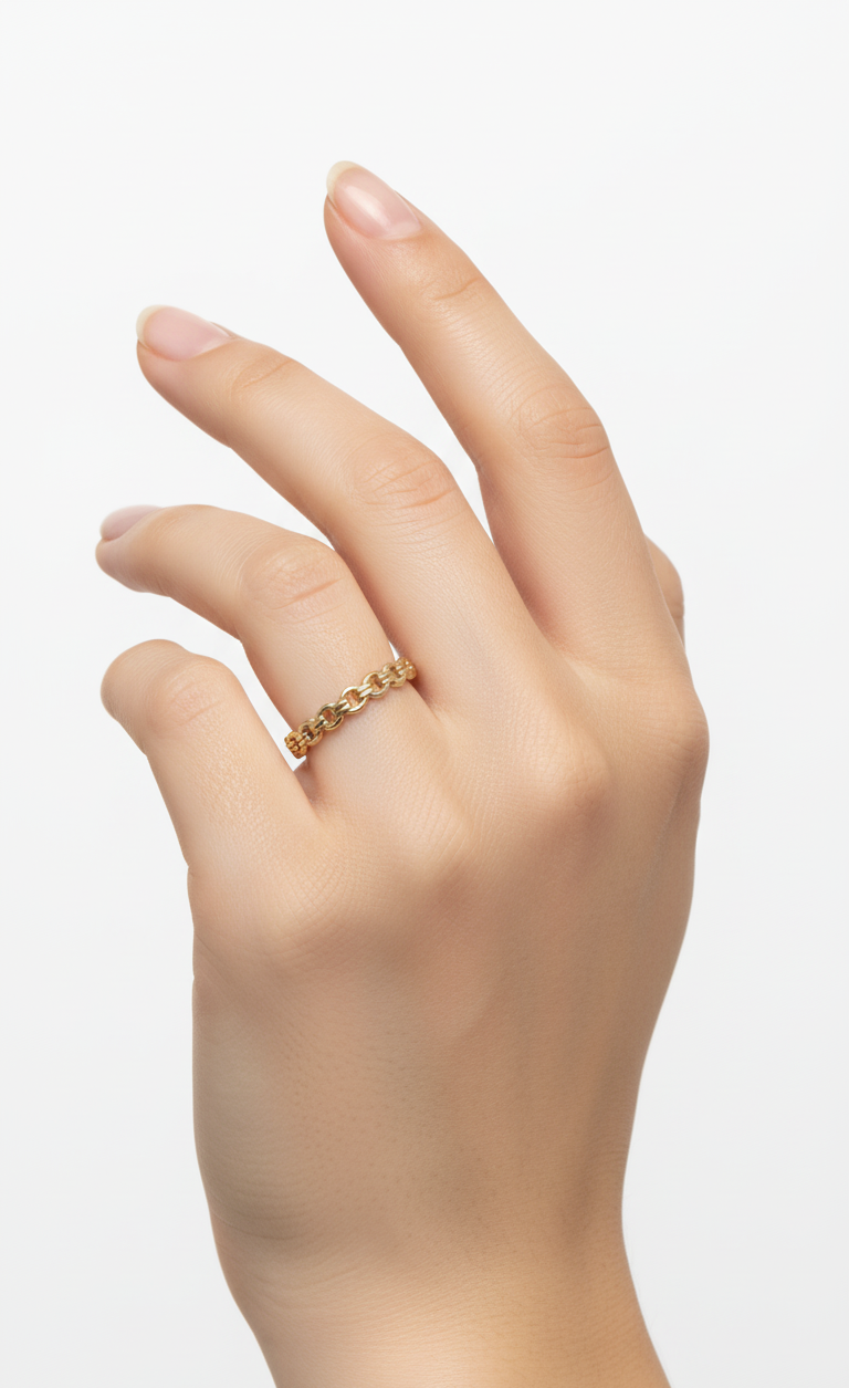 10KT Chain Link Ring