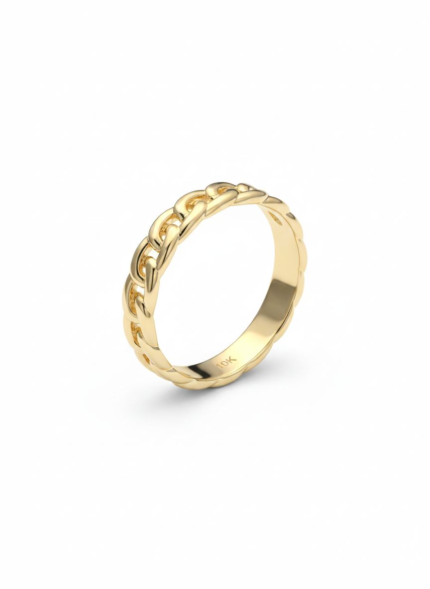10KT Cuban Link Ring