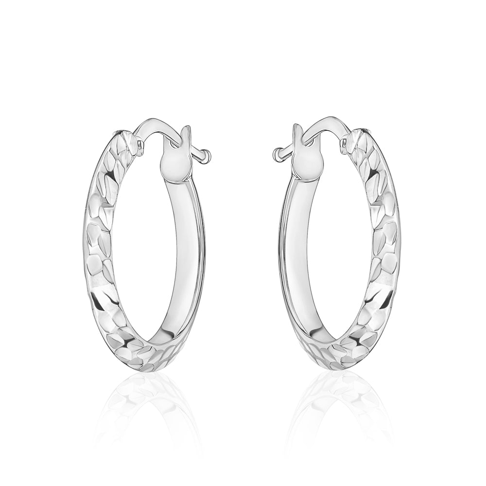 10KT Carved Diana Hoops