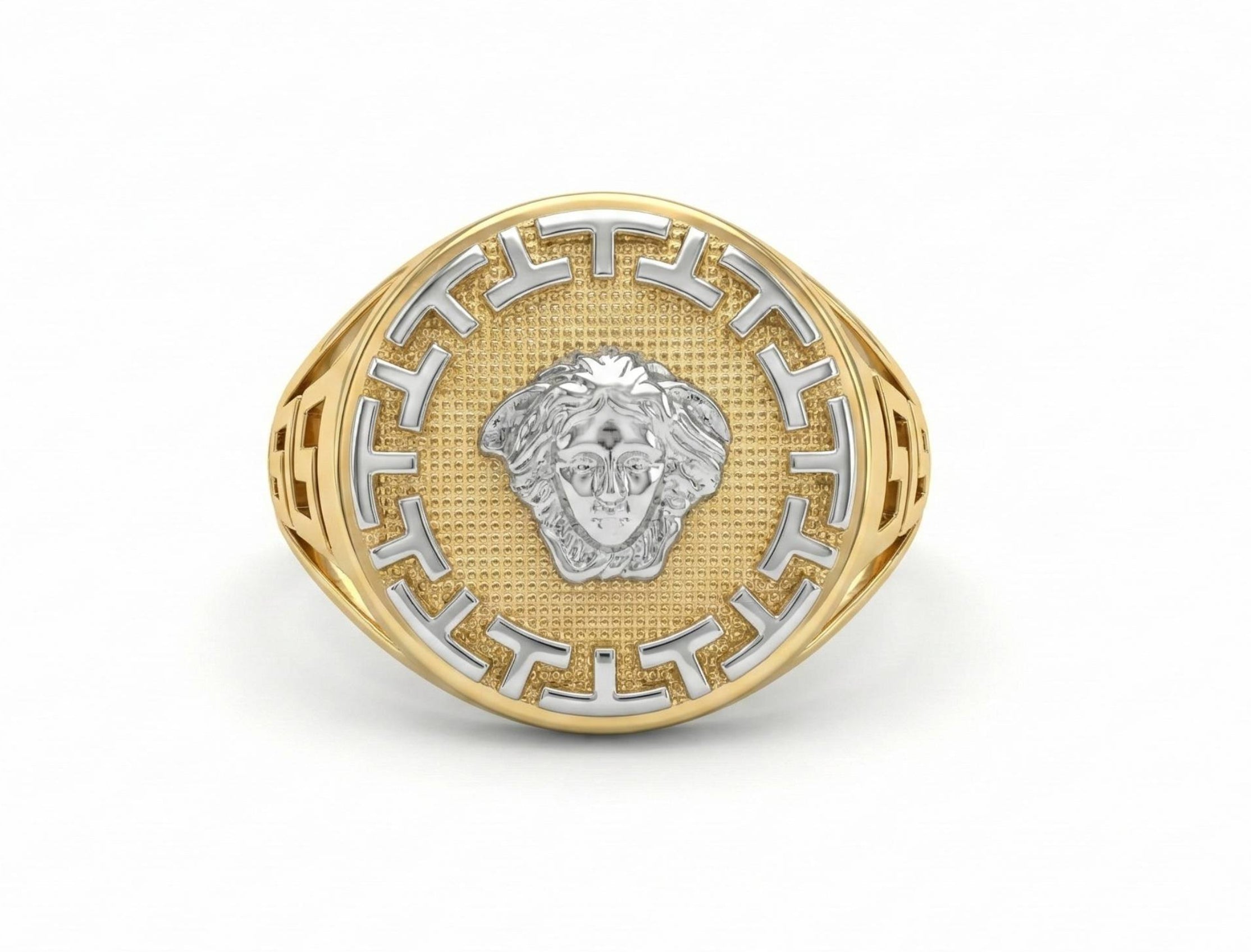10KT Medusa Men's Ring