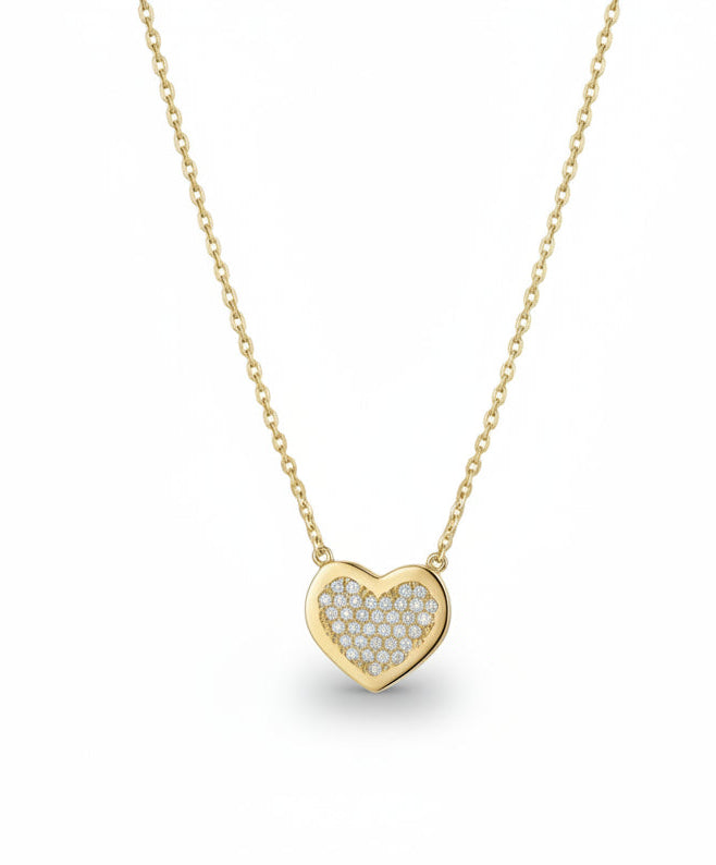 10KT Yellow Gold Heart Necklace