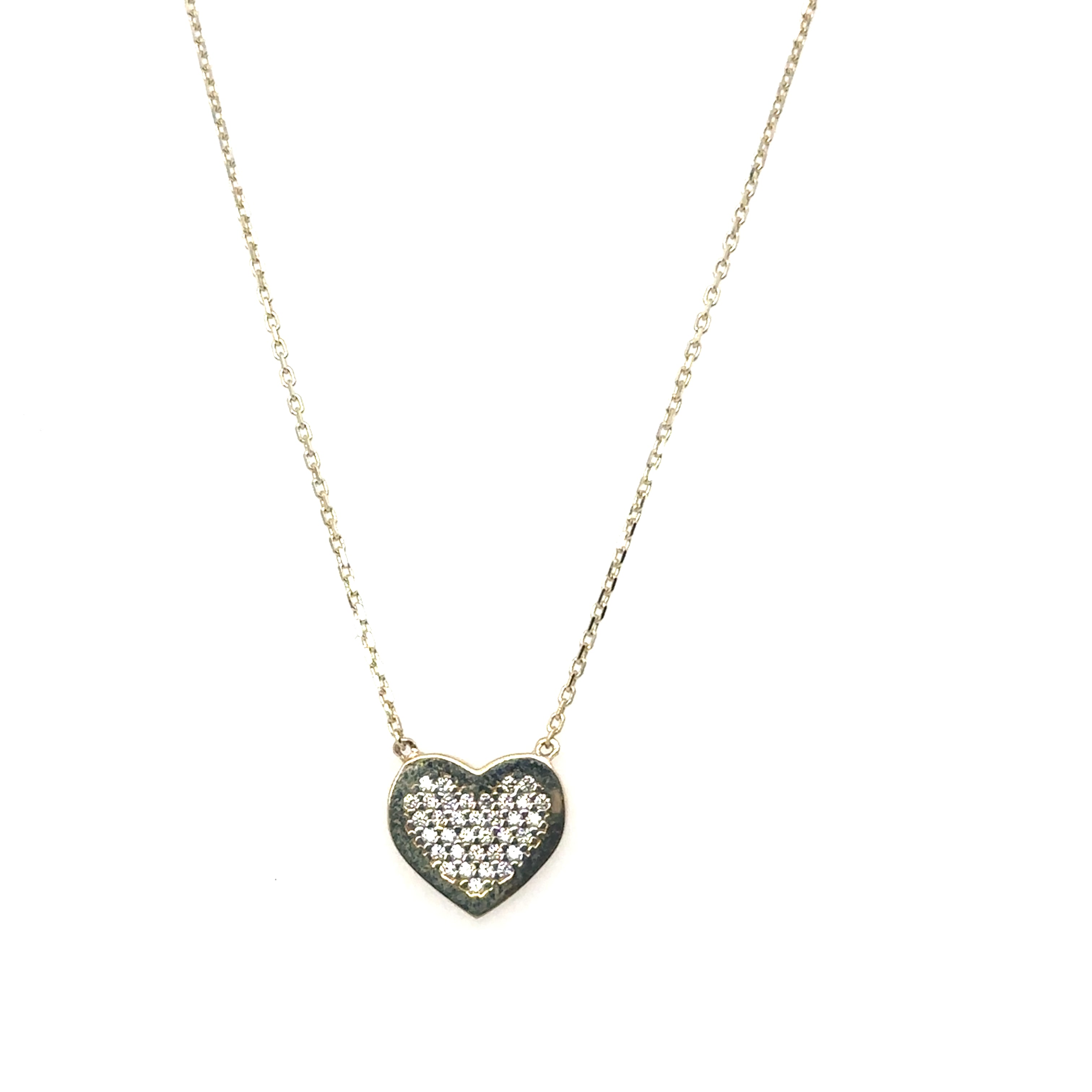 10KT Yellow Gold Heart Necklace