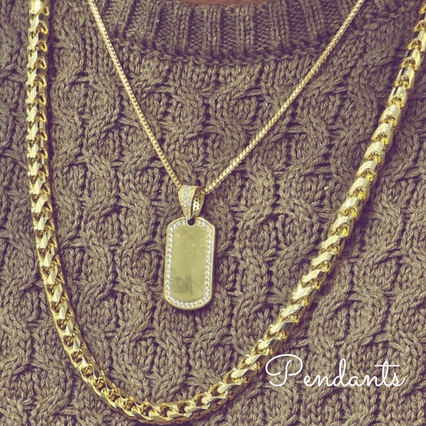 Men's gold pendants including cross pendants, 10k gold pendant, and gold pendants for men in Canada.