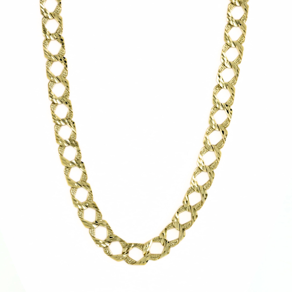 10KT Phantom Diamond Cut Men's Chain