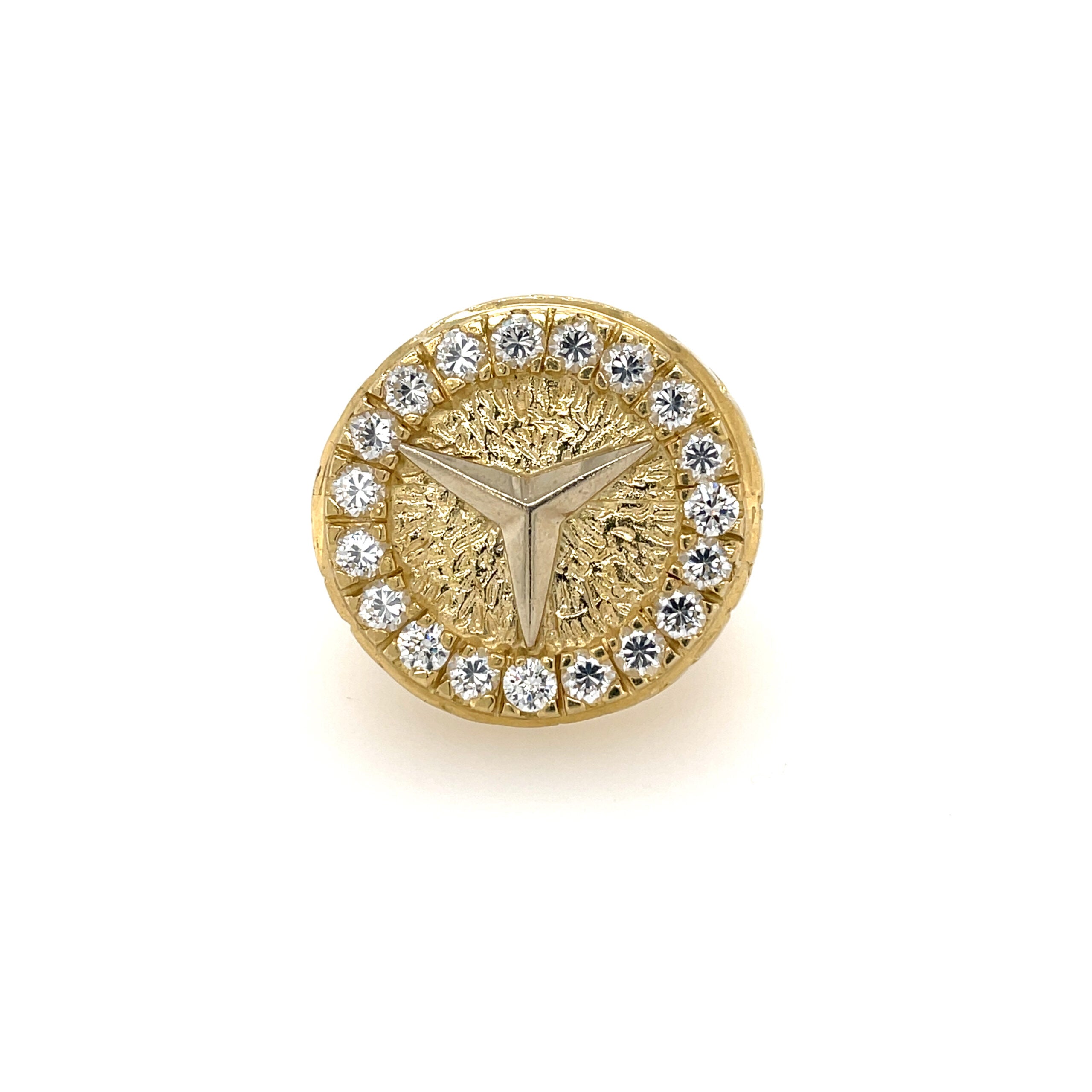 10K Mercedes Style Men’s Ring