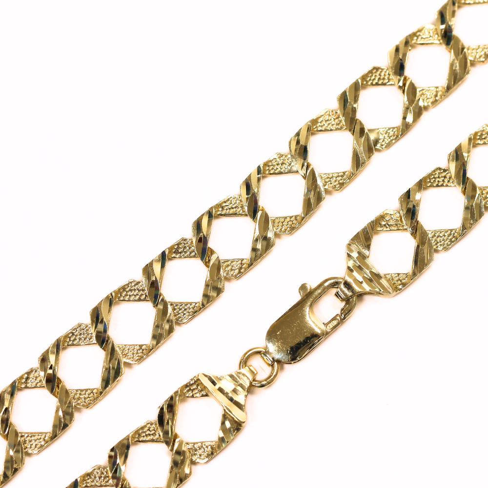 10KT Hercules Diamond Cut Men's Chain