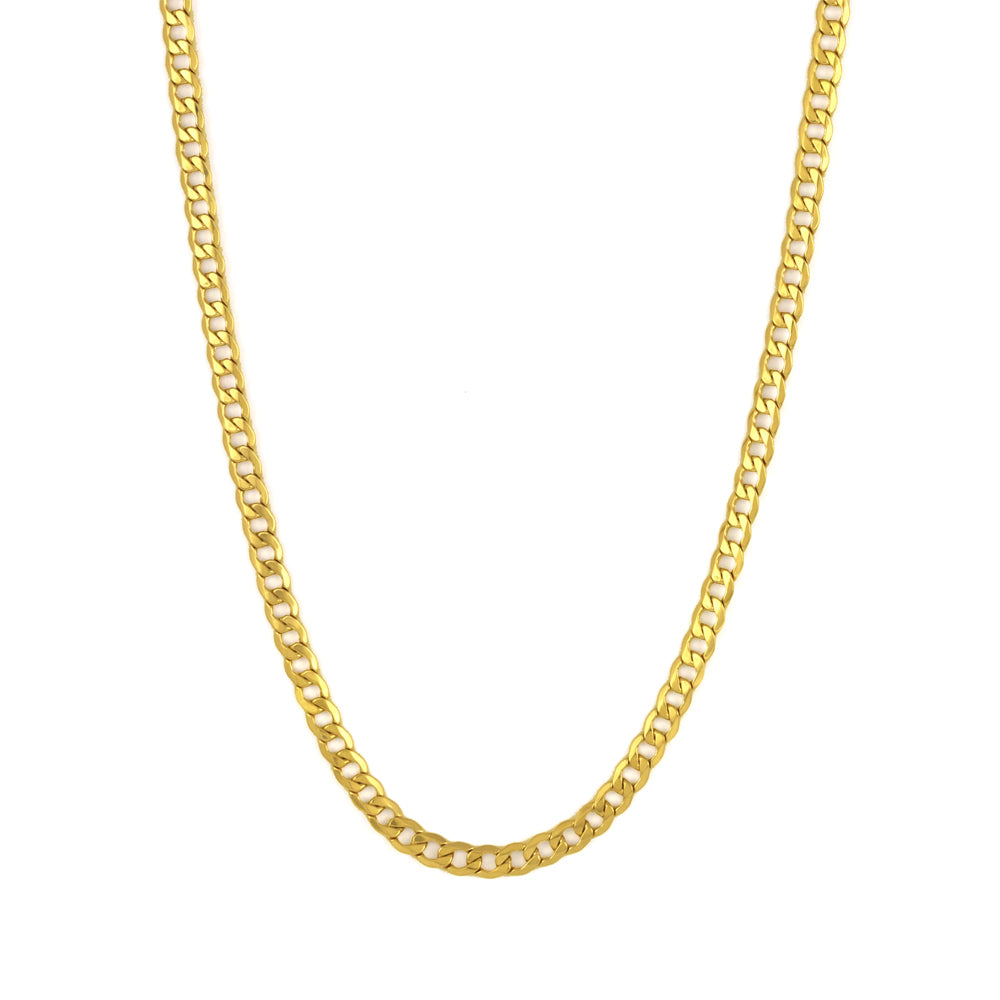 Hollow Flat Curb Chain Everyday Flat Chain Look