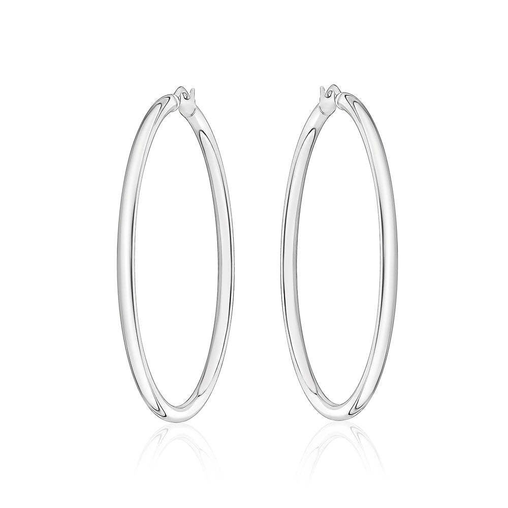 10KT 3mm Round Tube Hoops