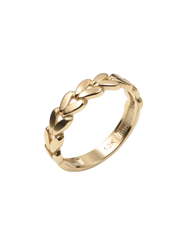 10KT Interlocking Heart Ring