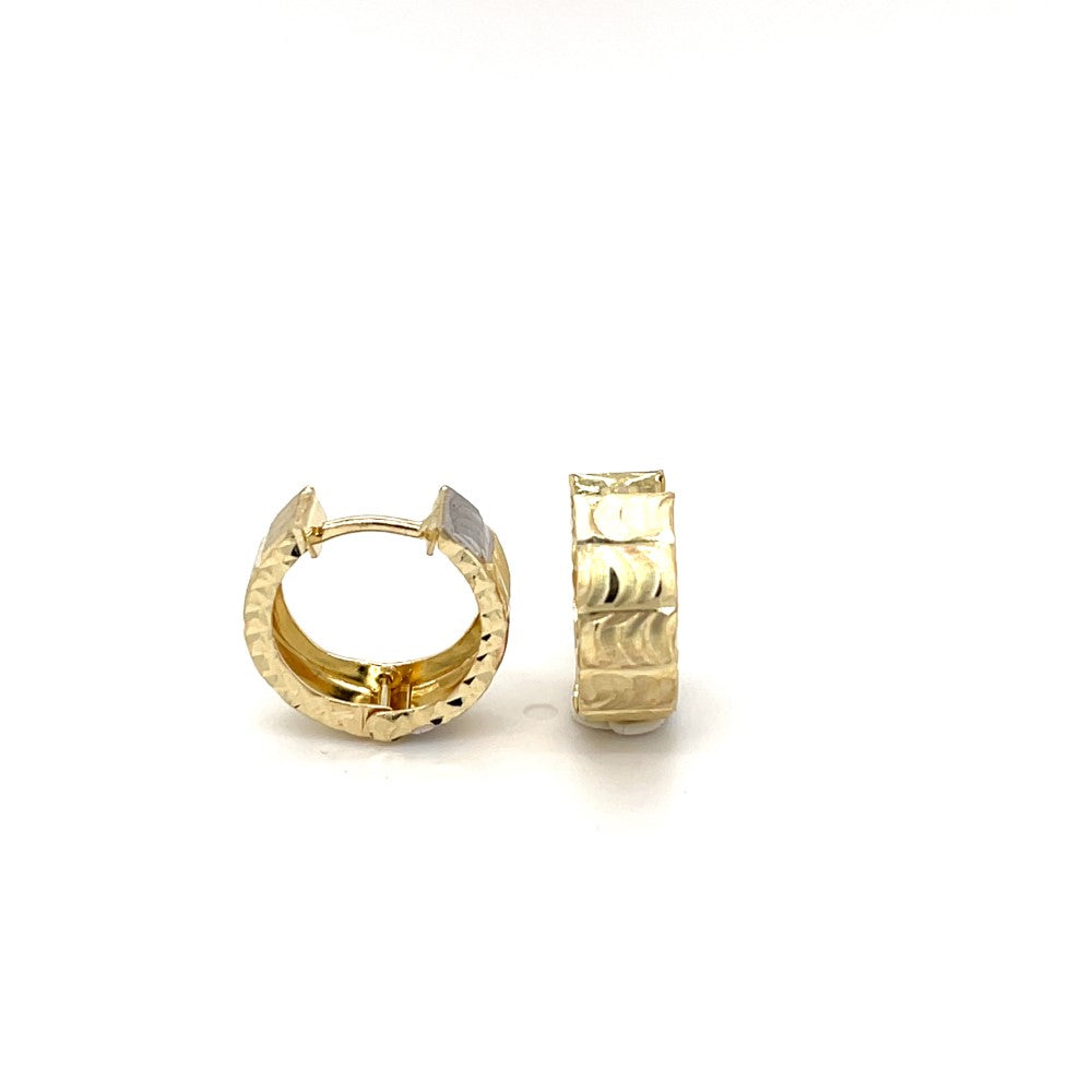 10KT Gold Moon Huggies