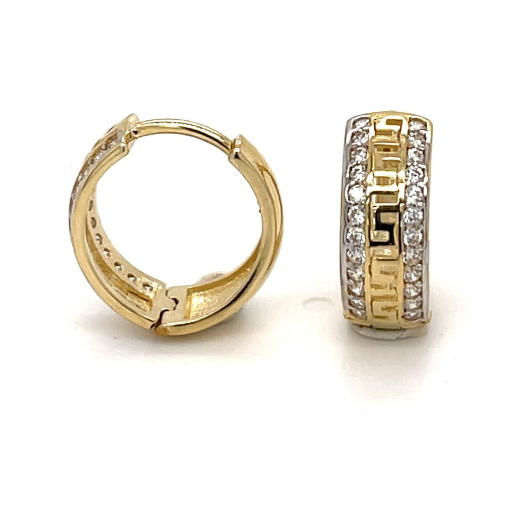 10KT Gold Greek Design Elena Huggies