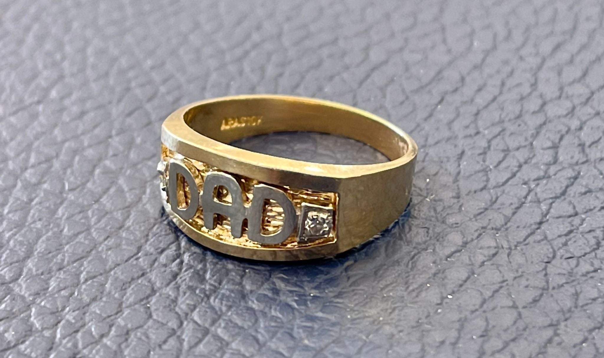 10KT Yellow Gold DAD Ring