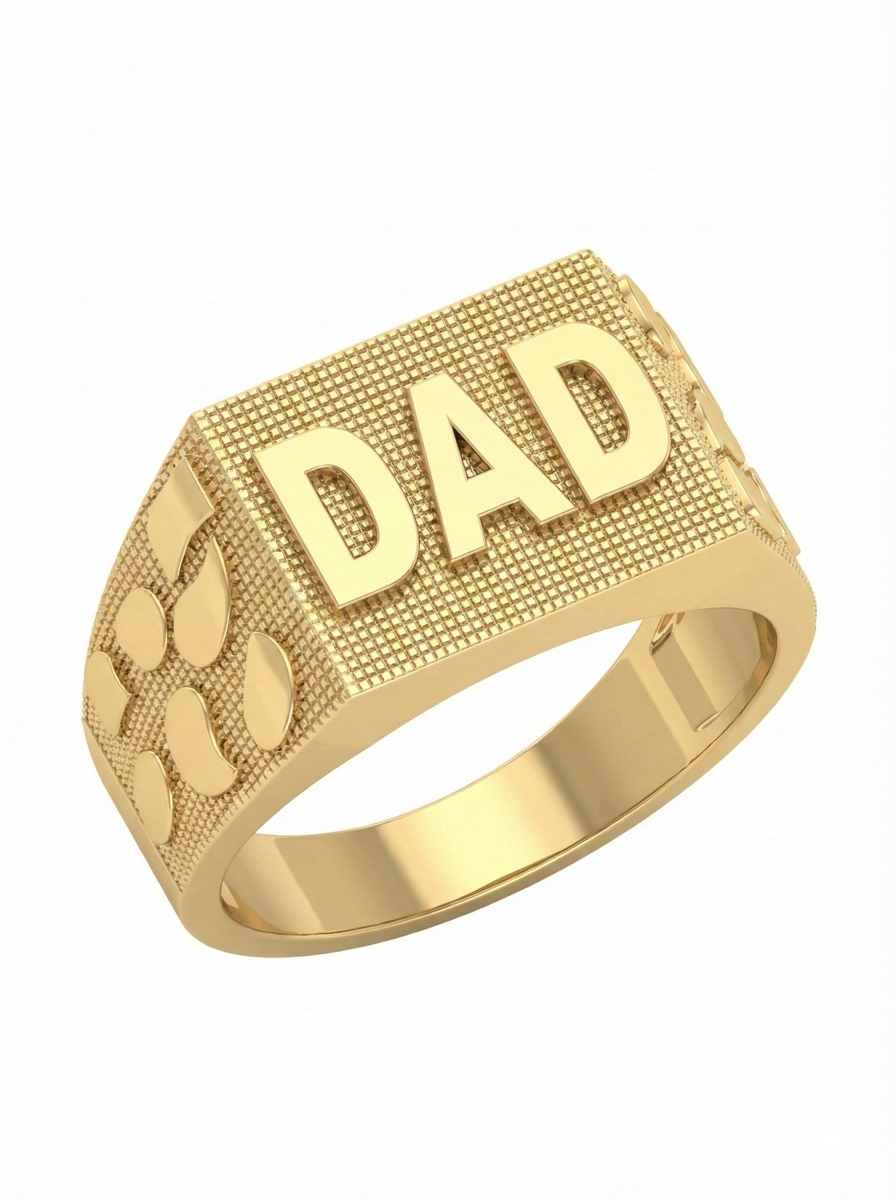 10KT Yellow Gold Dad Ring