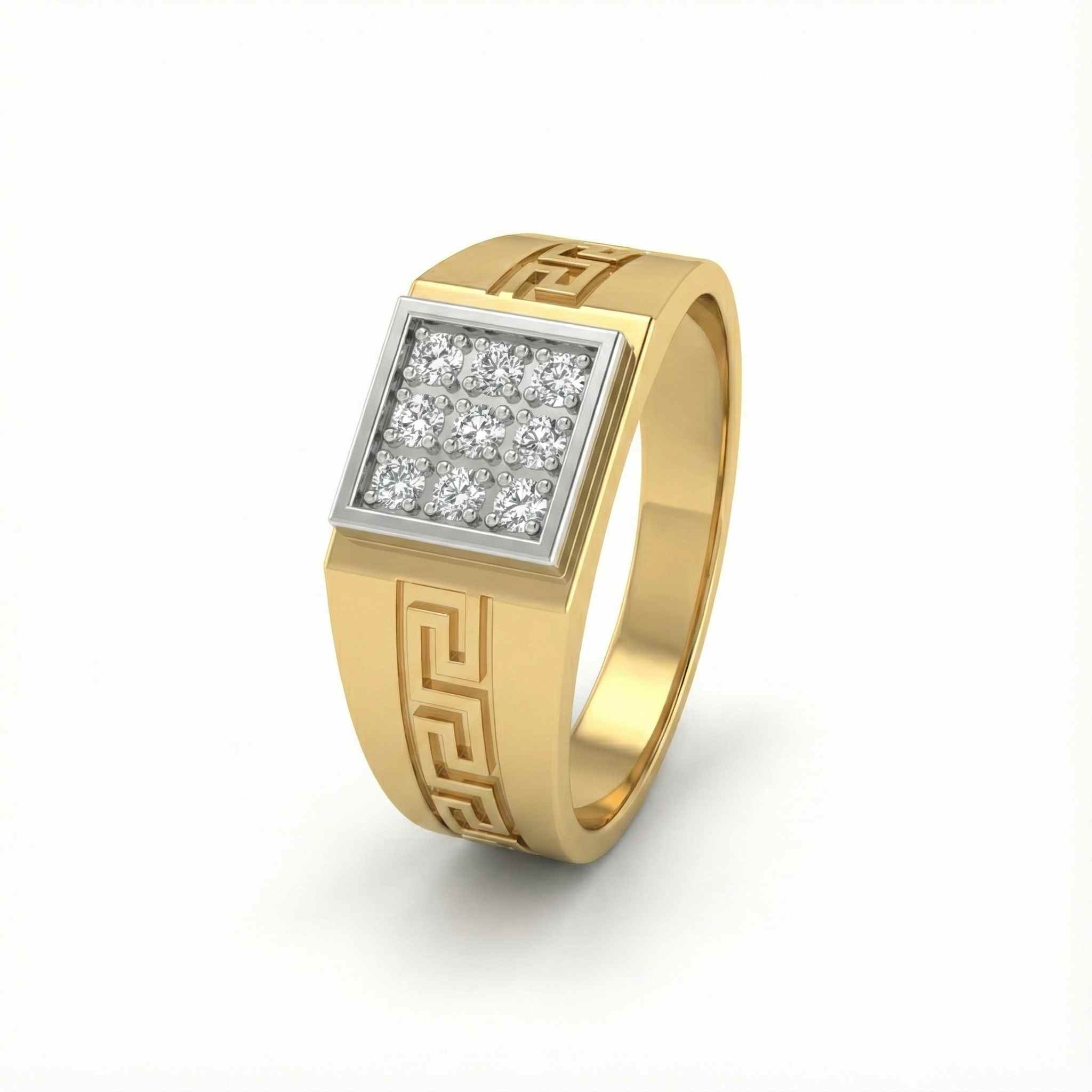Men’s Square Greek Ring