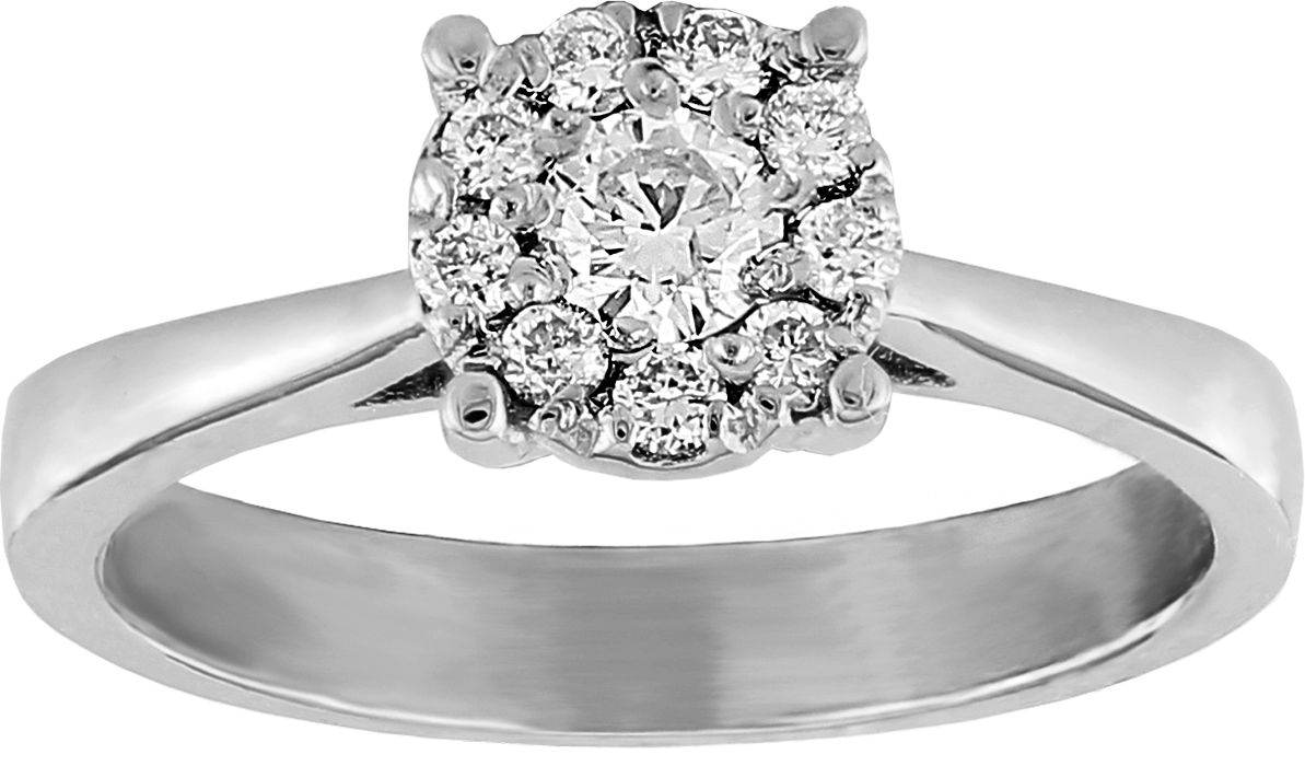 14KT 0.30 CTW Women’s Constellation Engagement Ring