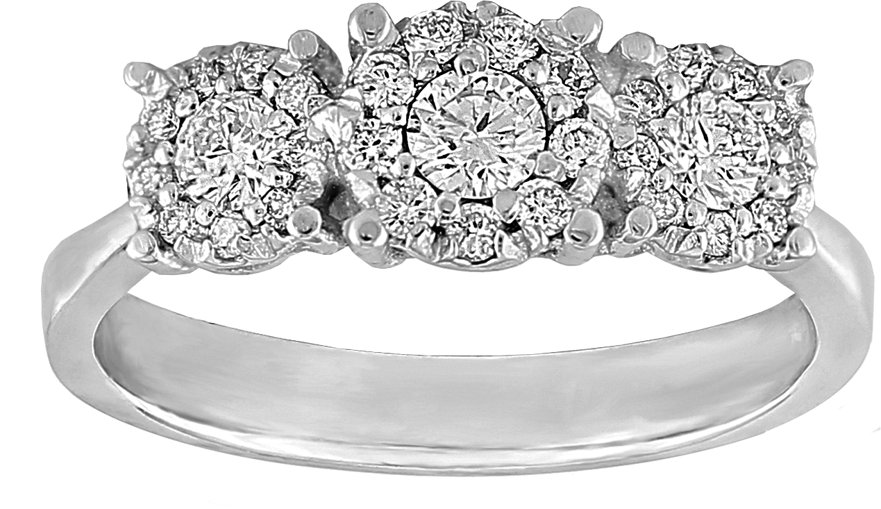 14KT 0.47 CTW Women’s Trinity Constellation