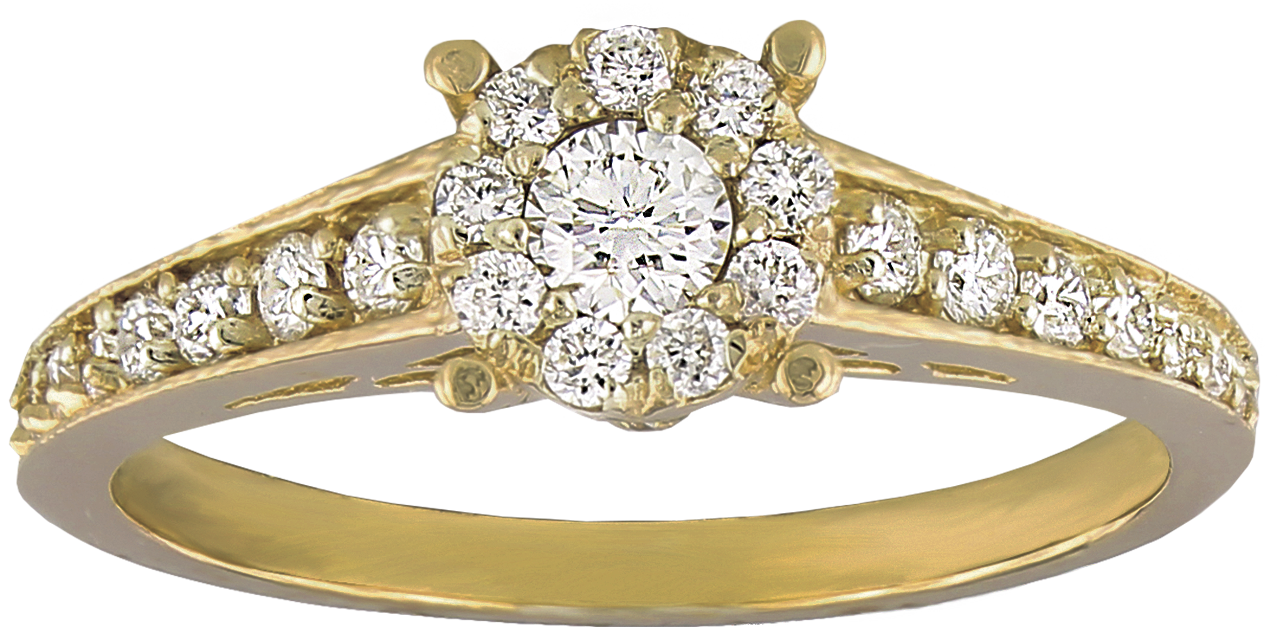 14KT Gold Women’s Diamond Ring | 0.45 CTW