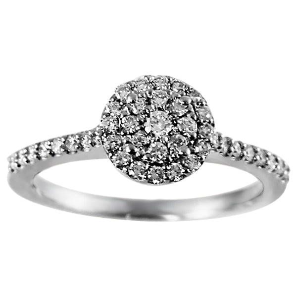 14KT 0.50 CTW Women’s Round Cluster Diamond Ring