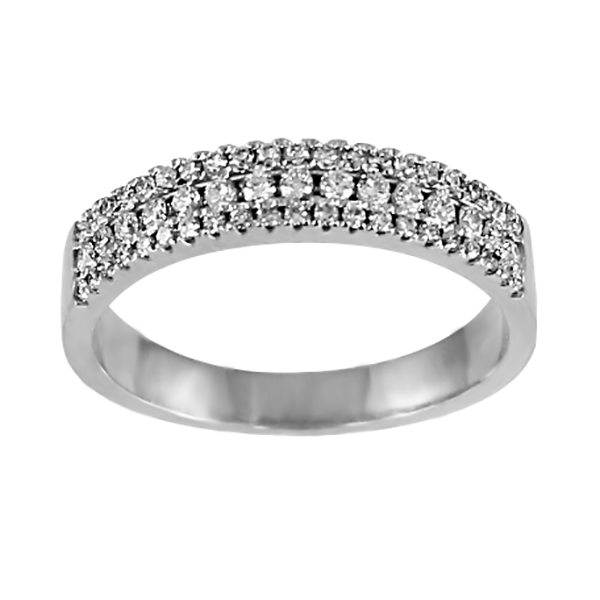 14KT 0.40 CTW Women’s Pavéed Semi-eternity Ring