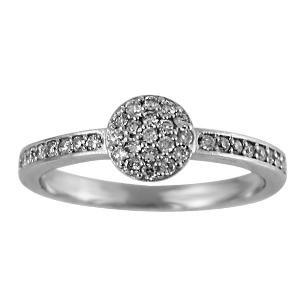 14KT 0.35 CTW Women’s Round Cluster Diamond Ring