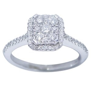 14KT 0.40 CTW Women’s Octare Halo Engagement Ring