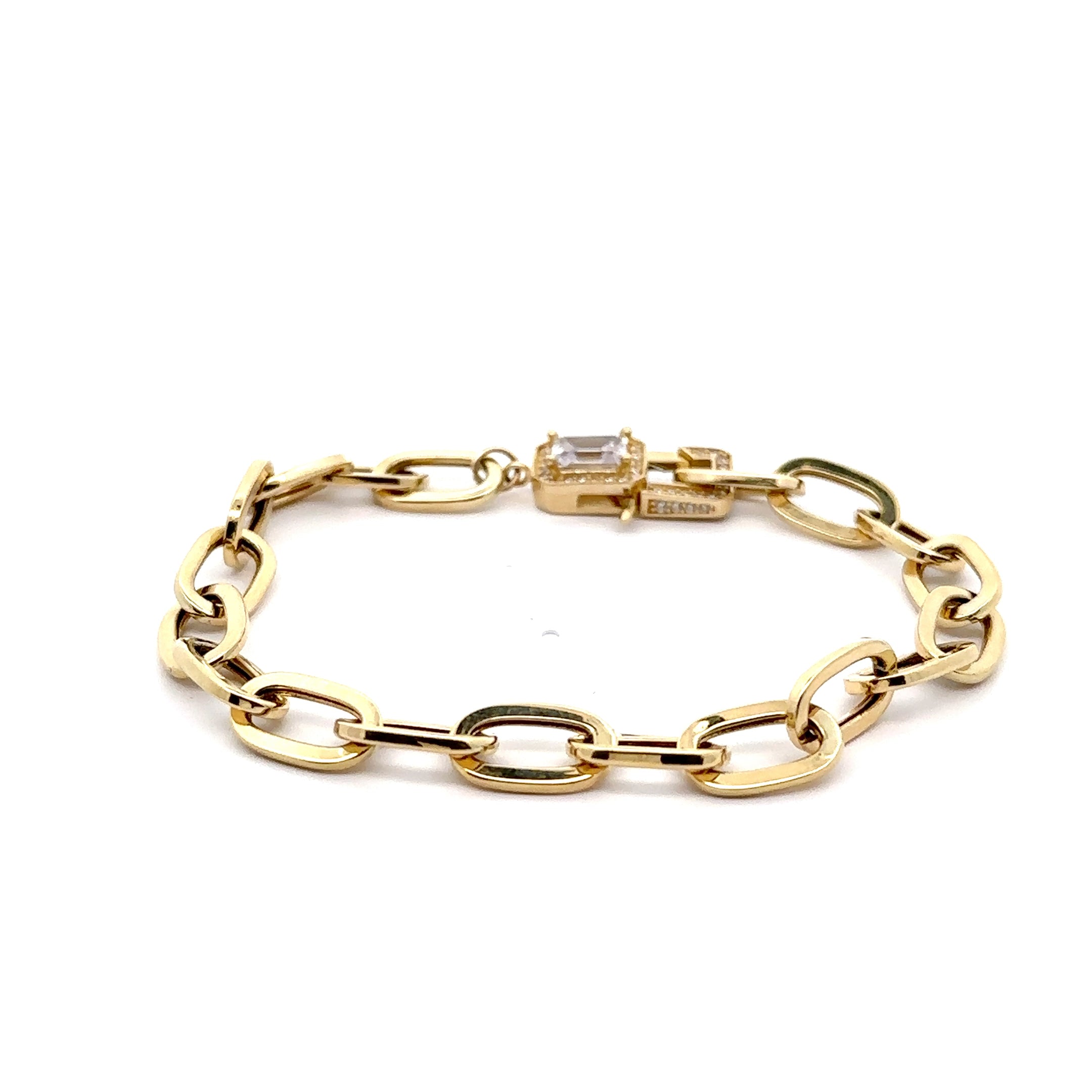 10KT Yellow Gold Women's Chain Link Bracelet