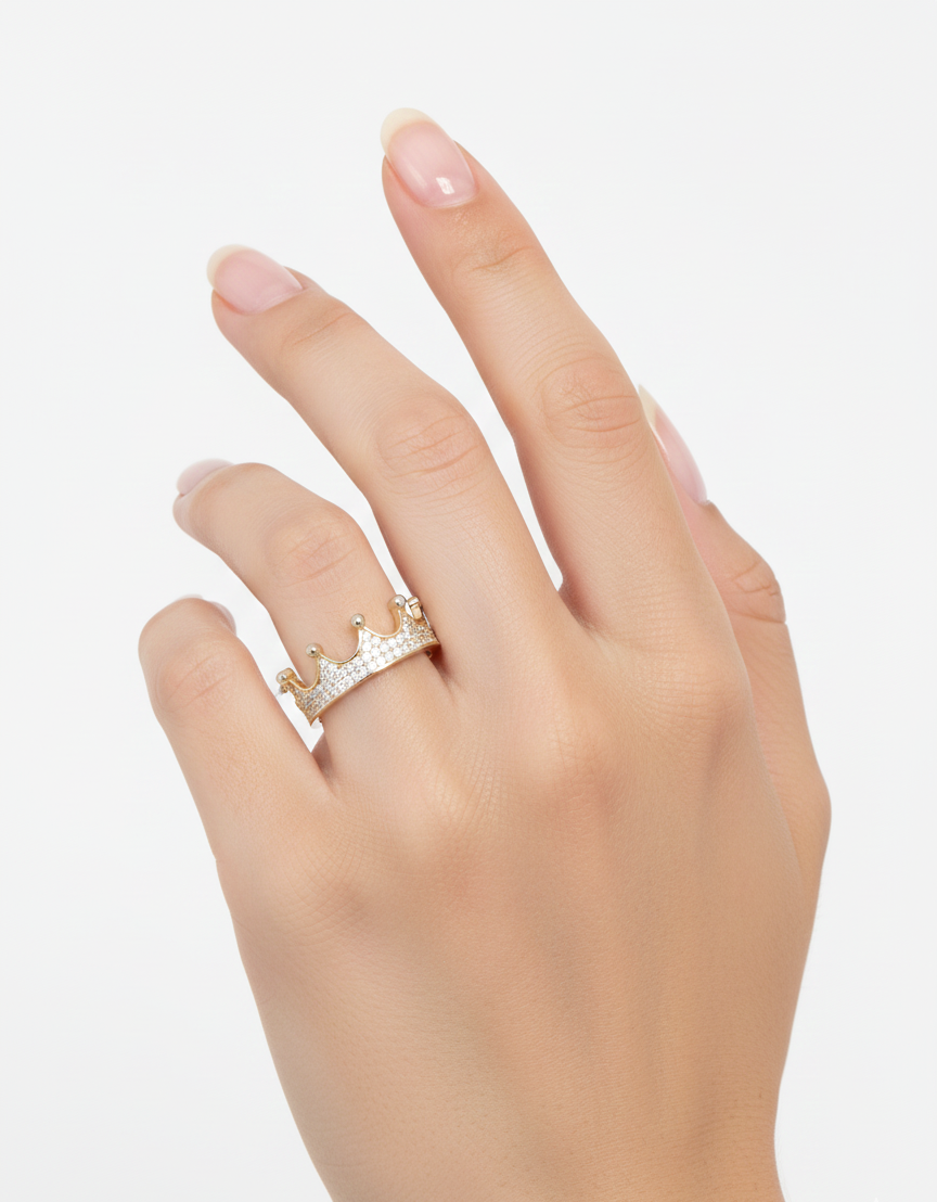 Women’s Yellow Gold Crown Ring