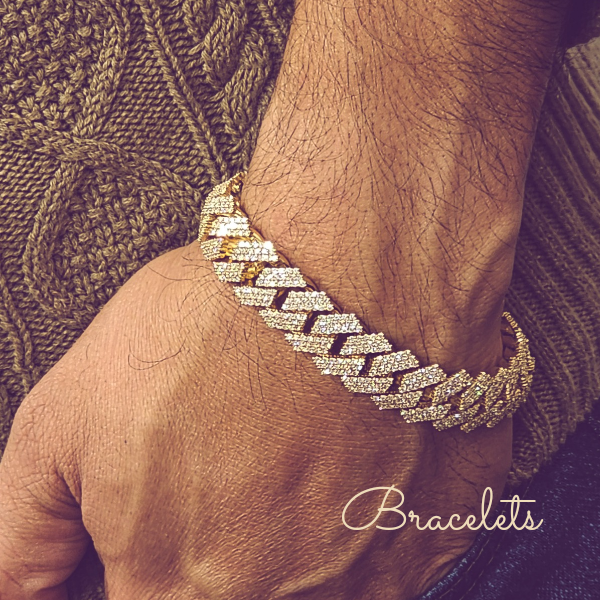 Elegant gold bracelets for women and women's diamond bracelets alongside men's diamond bracelet and 10k gold styles.