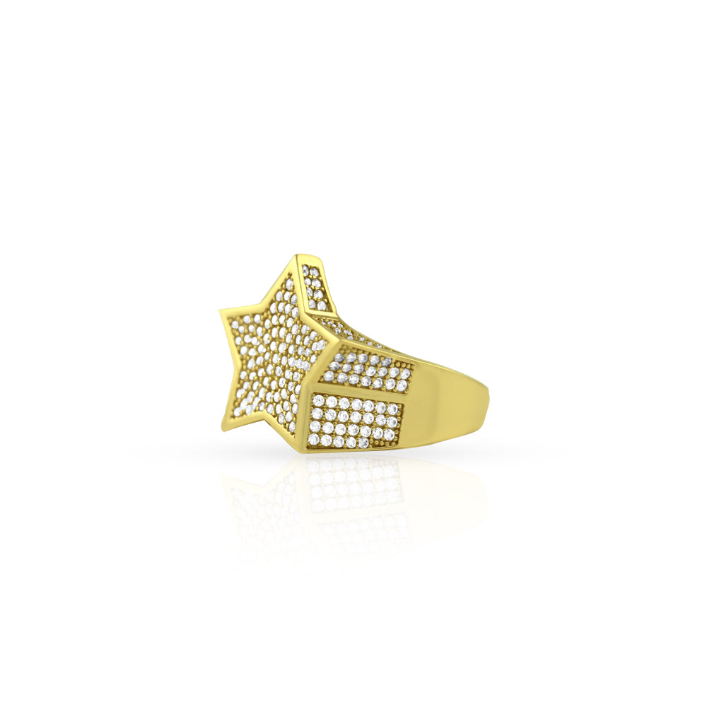 10KT Star Men’s Ring – Bold & Stylish Gold Jewelry