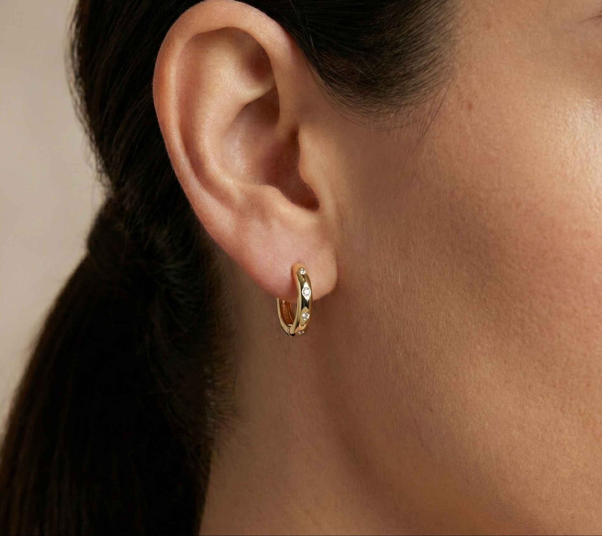 10KT Gold Merrill Huggies