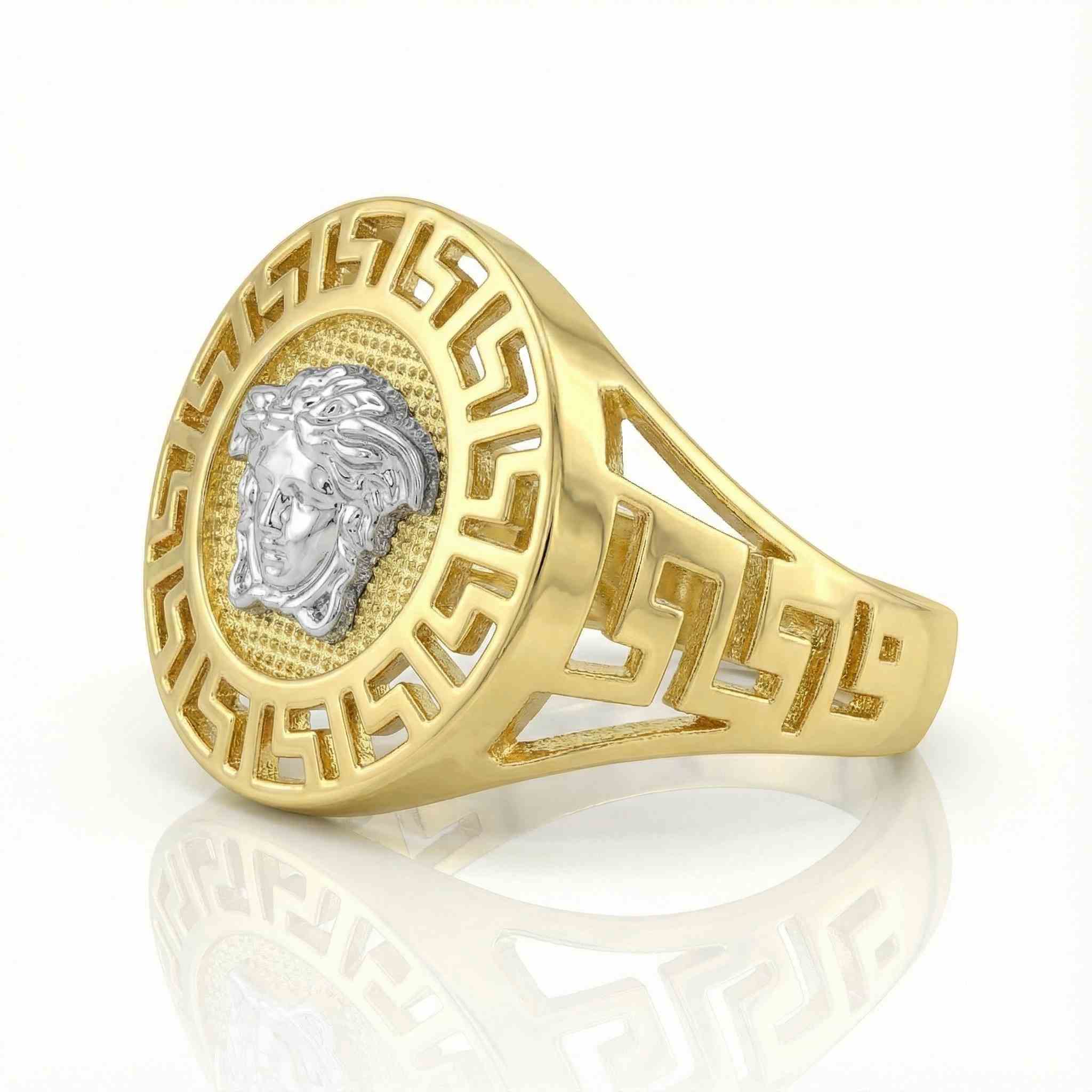 10KT Medusa Lace Men’s Ring