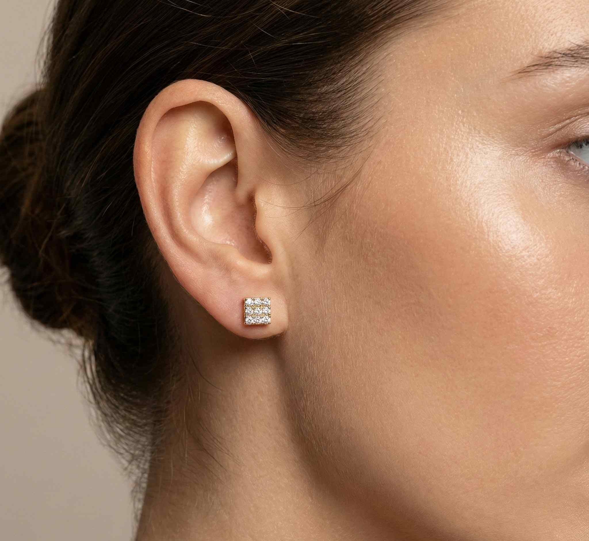 10 KT 0.94 CTW Novena Studs