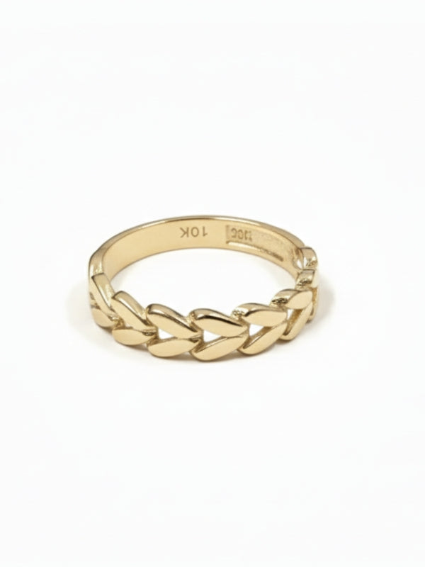 10KT Interlocking Heart Ring