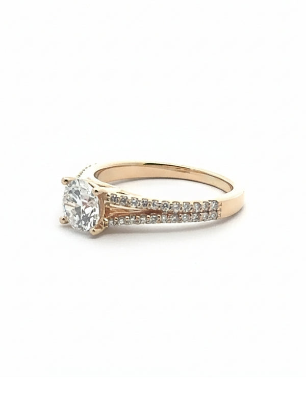 14KT 1.30 CTW Lab Diamond Women's Ring