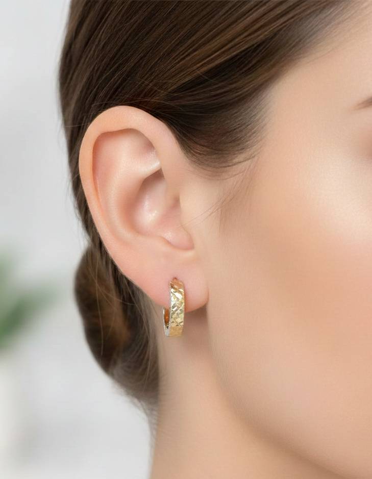 Gold Two-tone Veronica Huggies