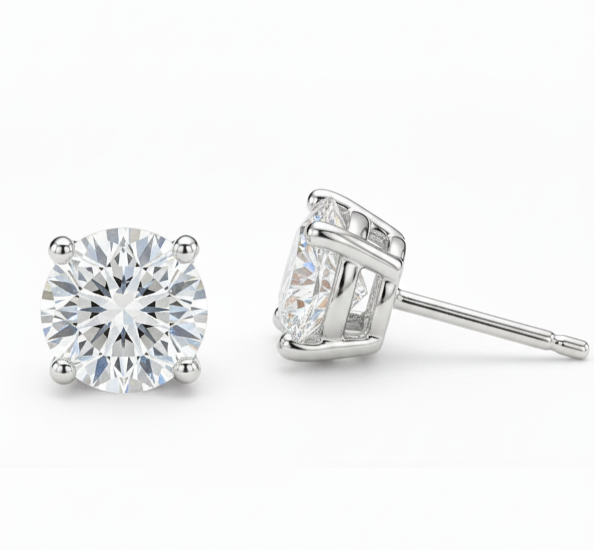 14KT 1.0CT TDW Lab Diamond Studs