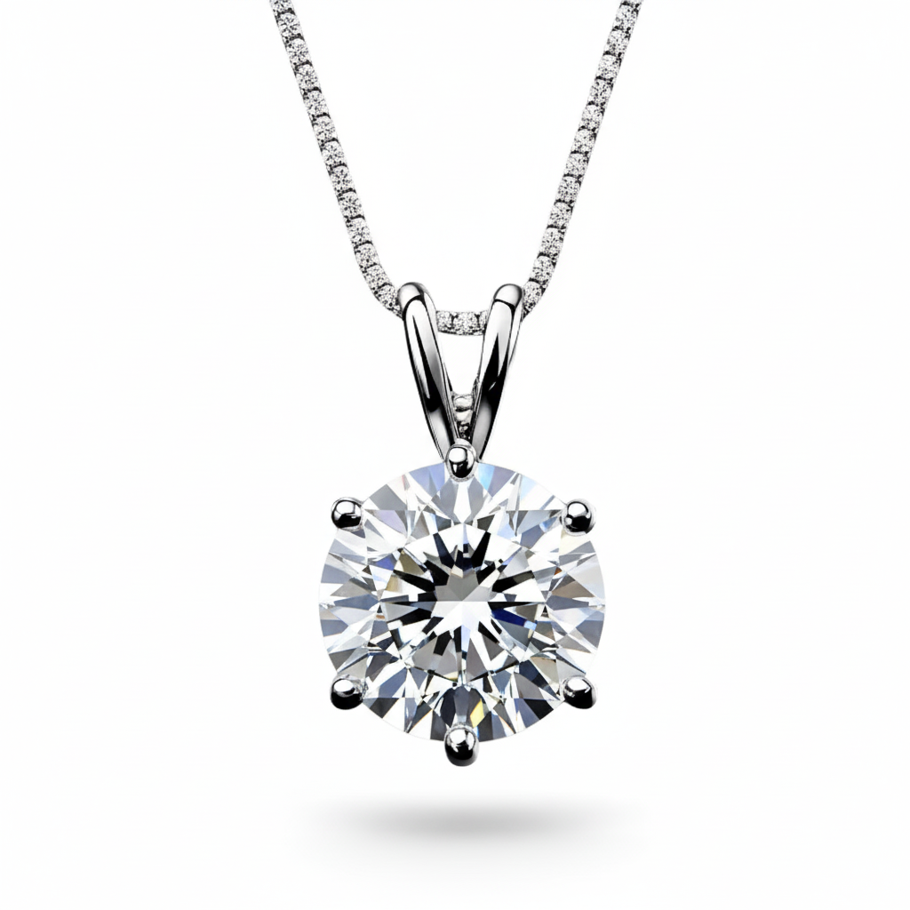14KT Lab Diamond Pendant
